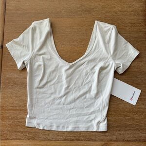 Lululemon Off-White Align Tee NWT